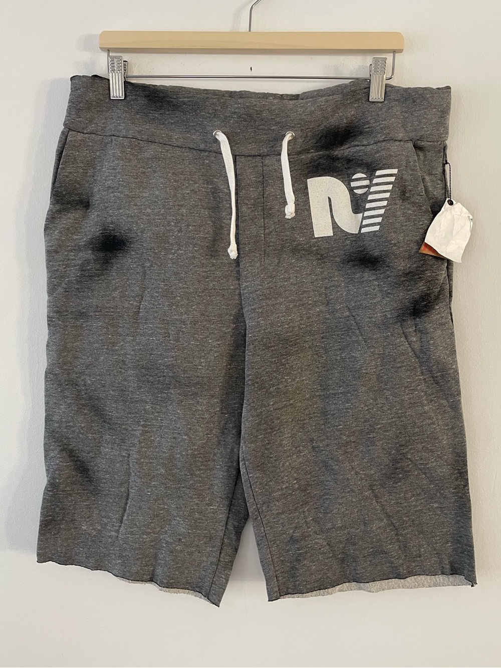 Rebel Yell Long Tie Dye Sweat Shorts Size L